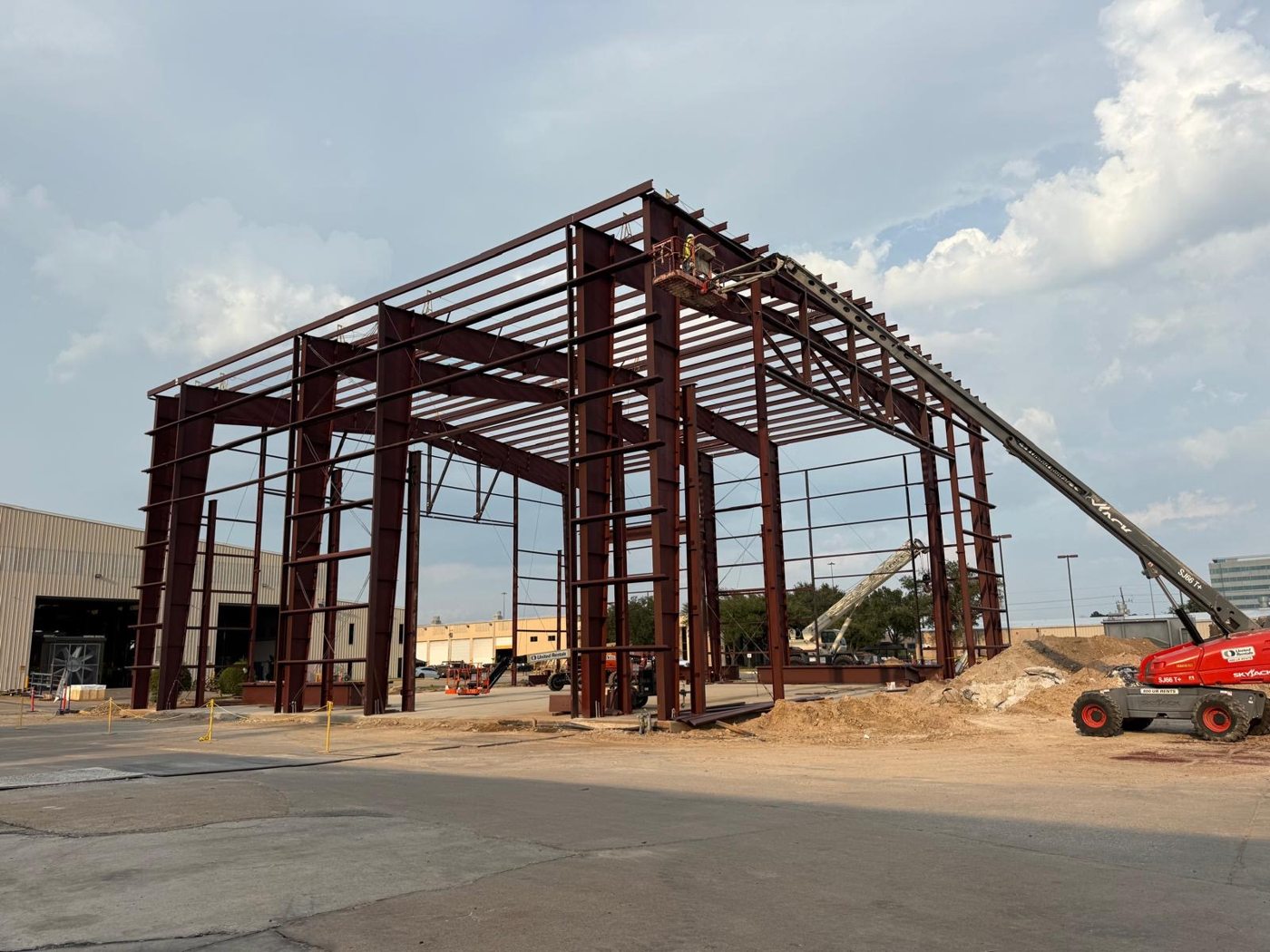 Structural steel erection