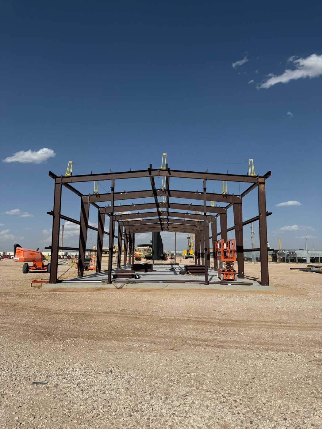 Steel frame installation